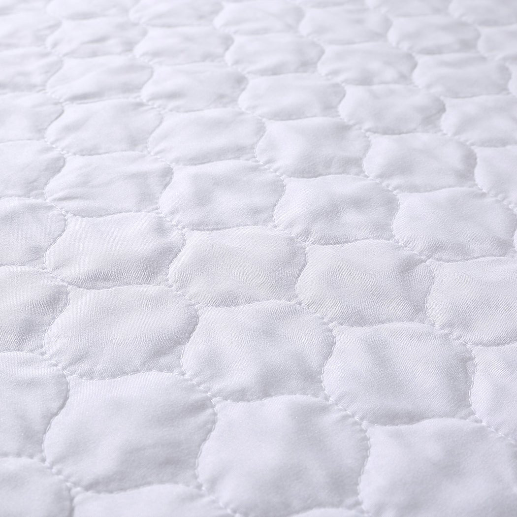 2x Dreamz Waterproof Queen Bed Pads Bed Protector - White - Rivercity House & Home Co. (ABN 18 642 972 209) - Affordable Modern Furniture Australia