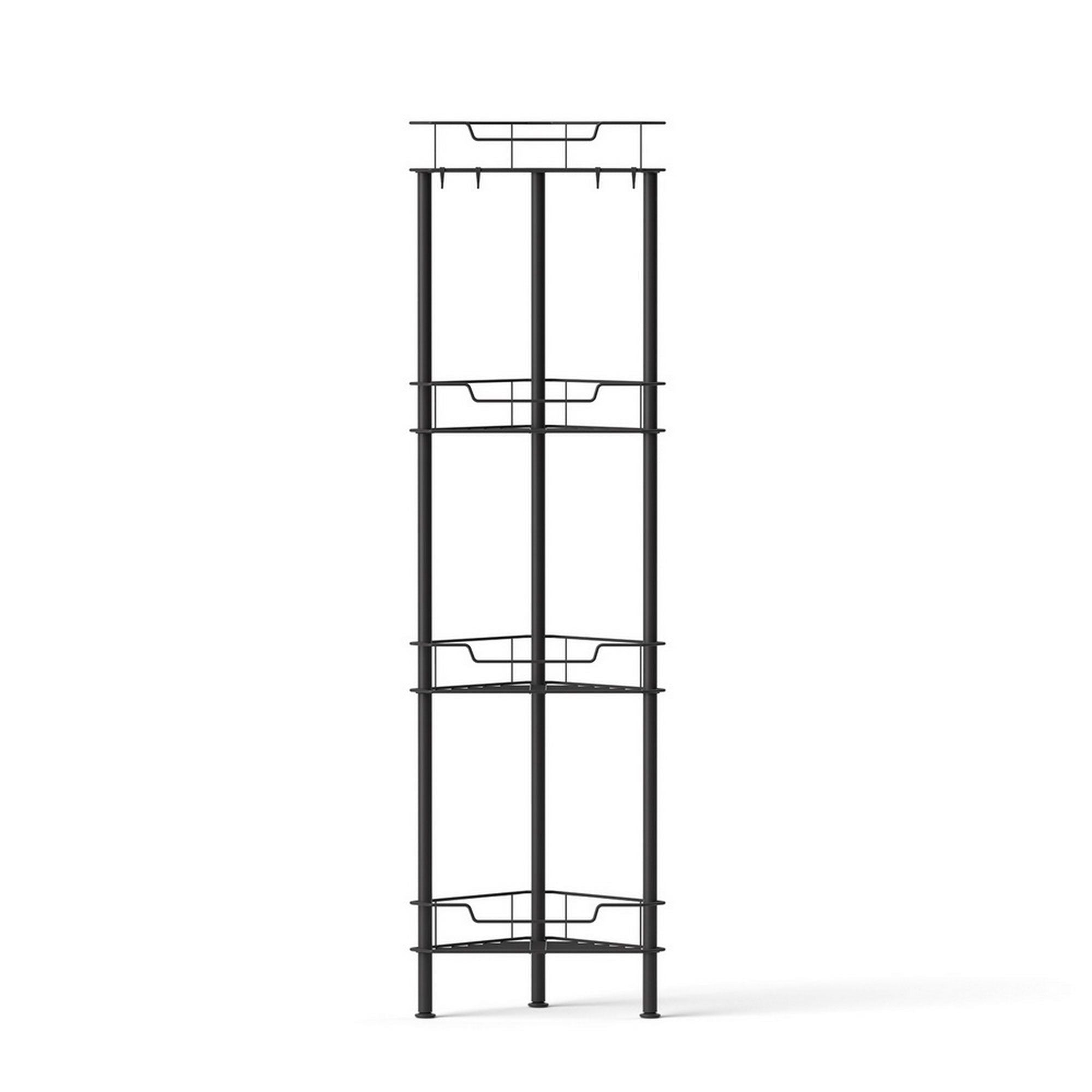 2x Floor Standing Shower Caddy 4 Tier Rustproof Bathroom Storage - Tools > Tools Storage > Wall Storage Racks - Rivercity House & Home Co. (ABN 18 642 972 209) - Affordable Modern Furniture Australia