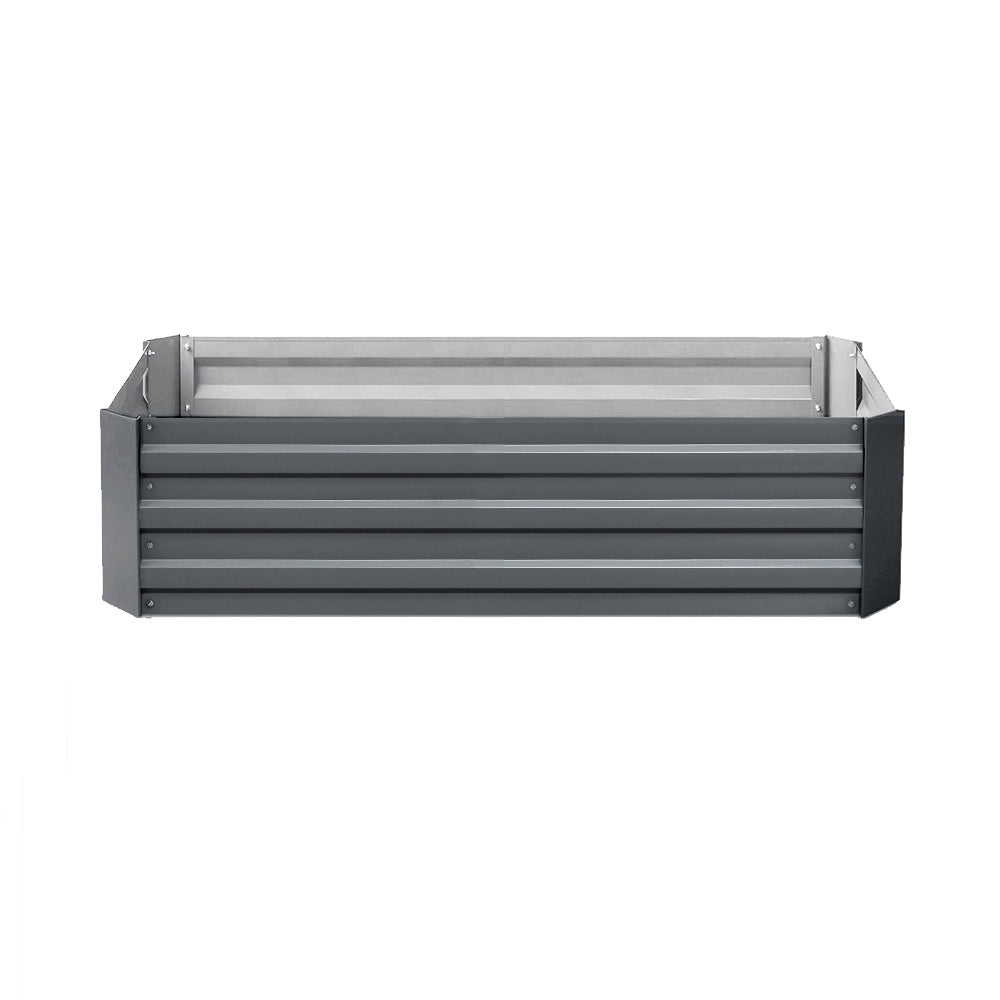 2x Garden Bed 120x90cm Planter Box Raised Container Galvanised Herb - Home & Garden > Garden Beds > Garden Beds & Planters - Rivercity House & Home Co. (ABN 18 642 972 209) - Affordable Modern Furniture Australia