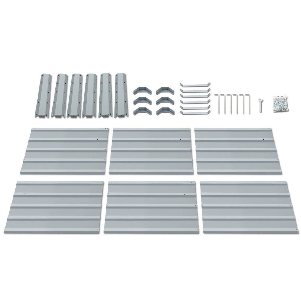 2x Garden Bed 130x130x46cm Planter Box Raised Container Galvanised - Home & Garden > Garden Beds > Garden Beds & Planters - Rivercity House & Home Co. (ABN 18 642 972 209) - Affordable Modern Furniture Australia