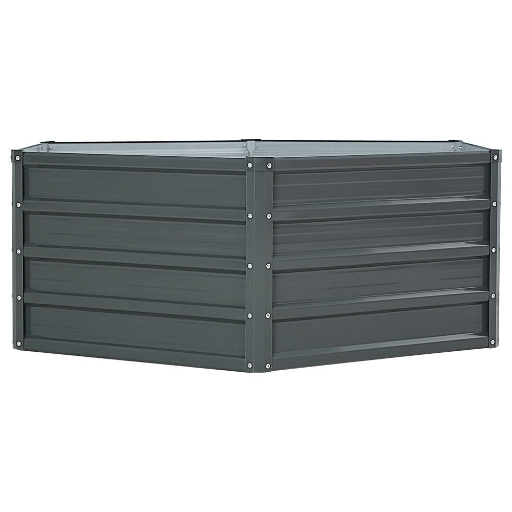 2x Garden Bed 130x130x46cm Planter Box Raised Container Galvanised - Home & Garden > Garden Beds > Garden Beds & Planters - Rivercity House & Home Co. (ABN 18 642 972 209) - Affordable Modern Furniture Australia
