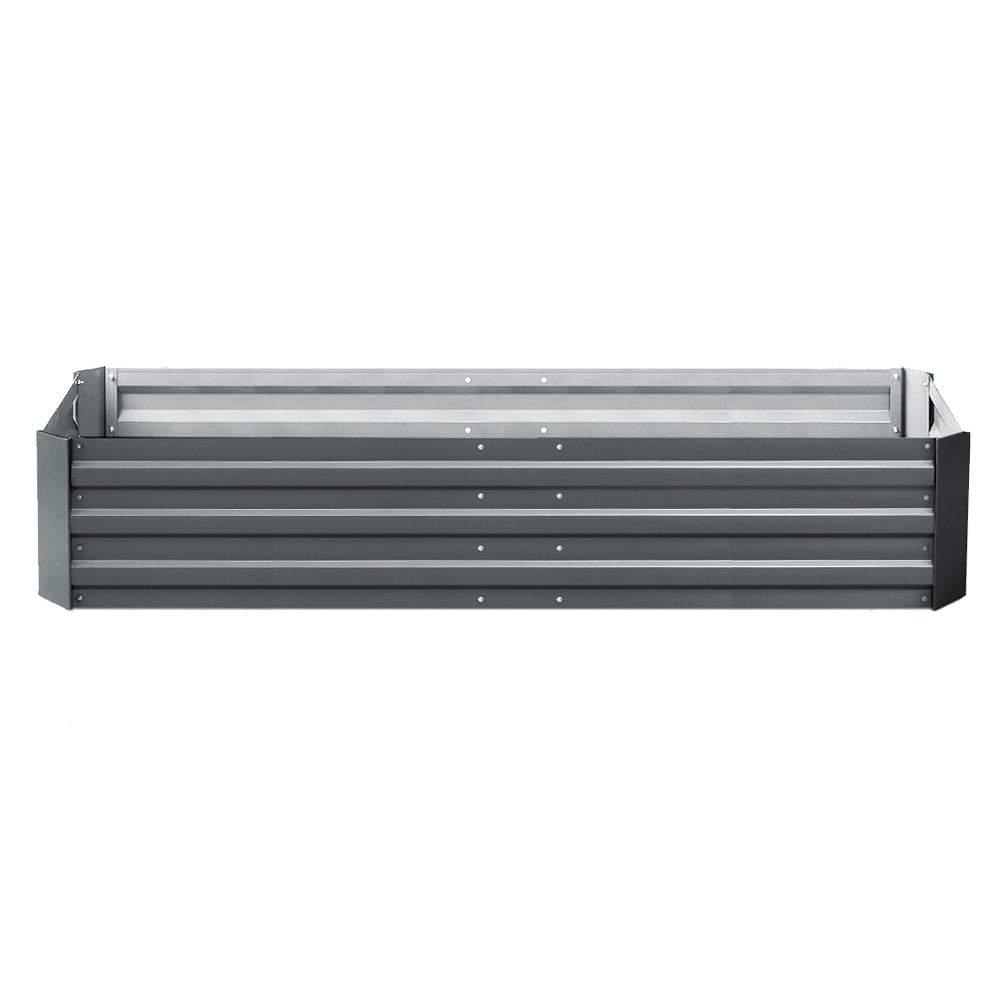 2x Garden Bed 210x90cm Planter Box Raised Container Galvanised Herb - Home & Garden > Garden Beds > Garden Beds & Planters - Rivercity House & Home Co. (ABN 18 642 972 209) - Affordable Modern Furniture Australia