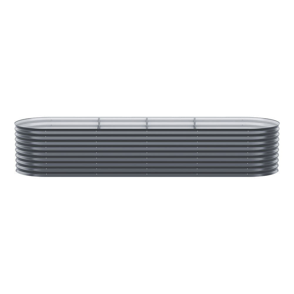 2x Green Fingers Raised Garden Bed 320X80X56cm Oval Planter Box - Home & Garden > Garden Beds > Garden Beds & Planters - Rivercity House & Home Co. (ABN 18 642 972 209) - Affordable Modern Furniture Australia