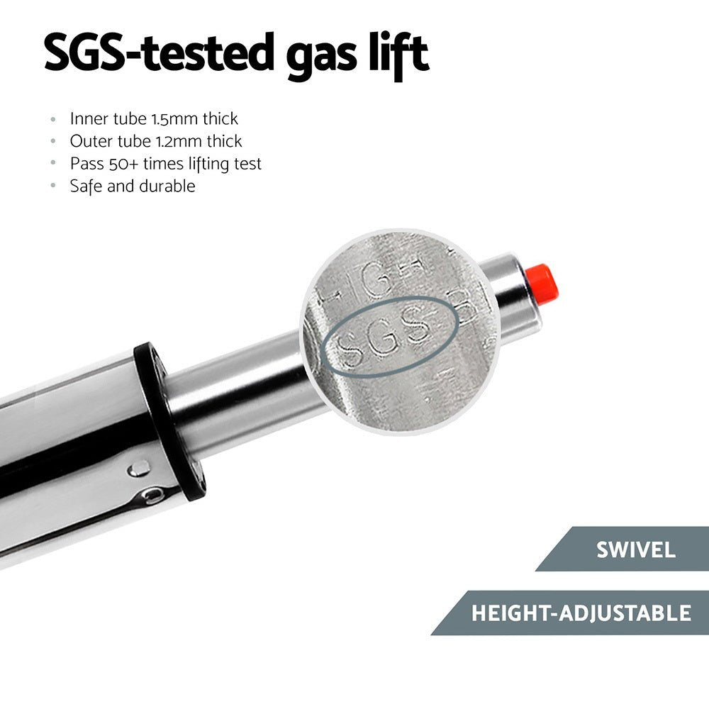 2x Leather Bar Stools Swivel Adjustable Gas Lift PU Counter Chairs Brown - Furniture > Bar Stools & Chairs > Table & Bar Stools - Rivercity House & Home Co. (ABN 18 642 972 209) - Affordable Modern Furniture Australia