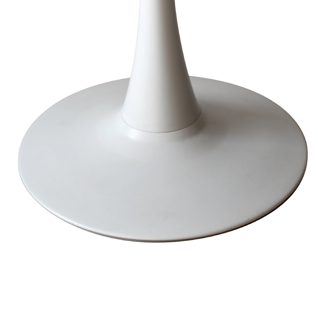 2x Round Pub Bar Tables 60cm with Steel Frame - White - Rivercity House & Home Co. (ABN 18 642 972 209) - Affordable Modern Furniture Australia