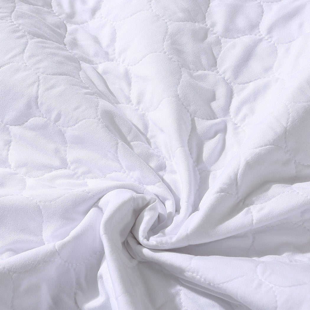 2x Single Waterproof Bed Pad Protector - White - Rivercity House & Home Co. (ABN 18 642 972 209) - Affordable Modern Furniture Australia