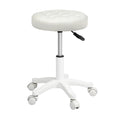 Set of 2 Swivel Rolling Bar Stools with 360° Rotation for Salon SPA - Beige