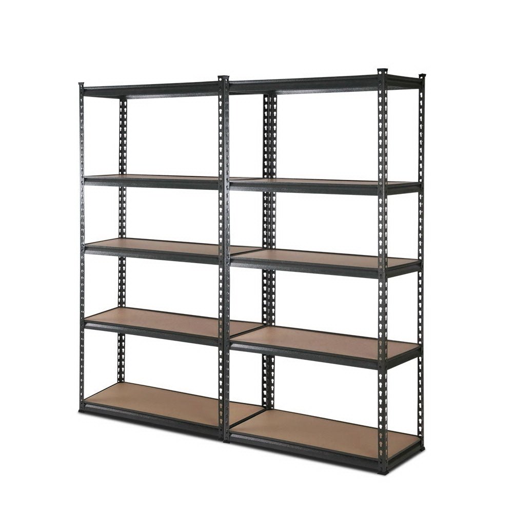 2x1.8M Garage Shelving Warehouse Rack Pallet Racking Storage Charcoal - Tools > Tools Storage > Wall Storage Racks - Rivercity House & Home Co. (ABN 18 642 972 209) - Affordable Modern Furniture Australia
