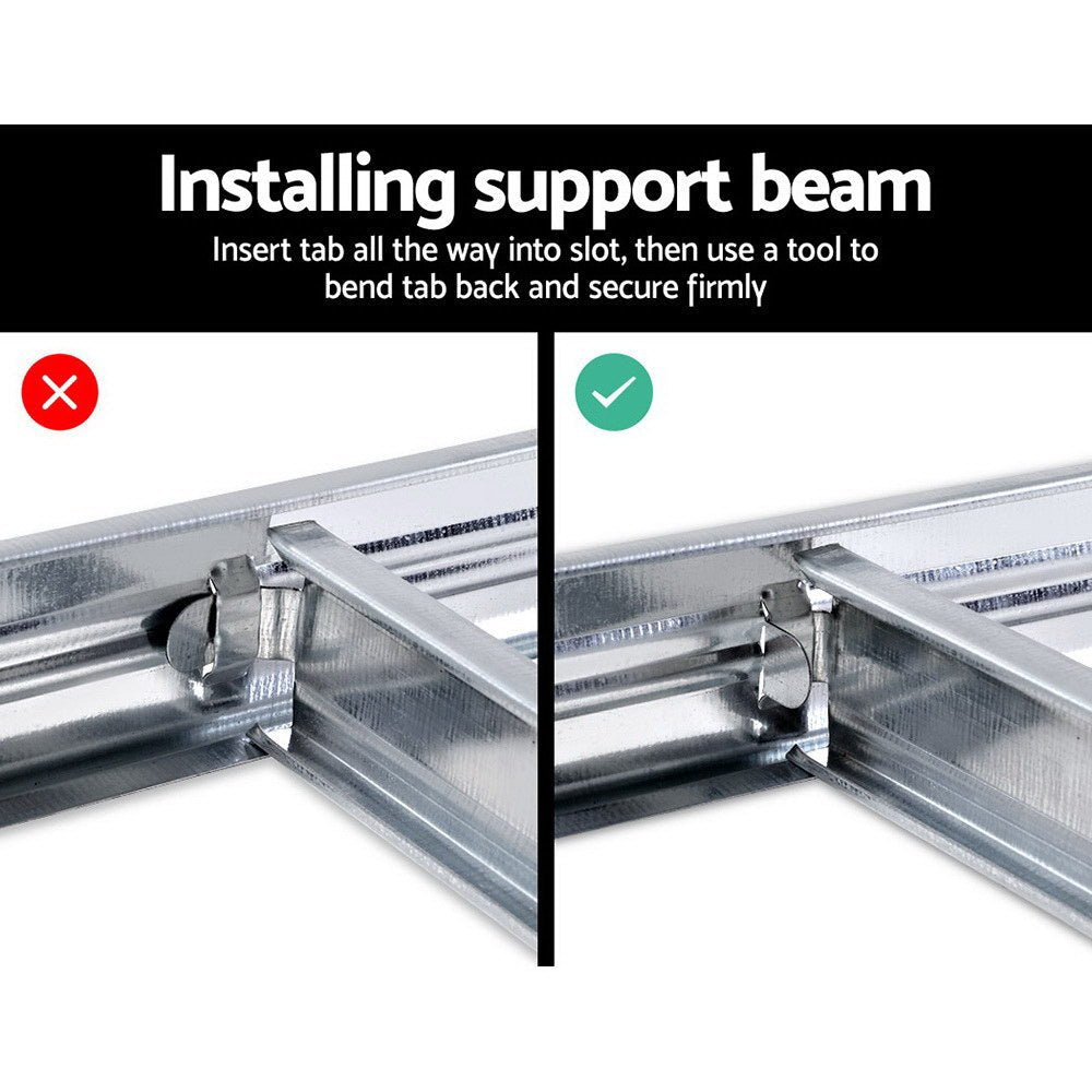 2x1.8M Garage Shelving Warehouse Rack Pallet Racking Storage Shelf Silver - Tools > Tools Storage > Wall Storage Racks - Rivercity House & Home Co. (ABN 18 642 972 209) - Affordable Modern Furniture Australia