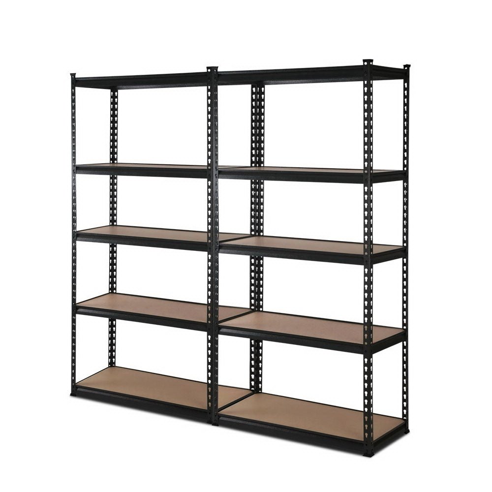 2x1.8M Garage Shelving Warehouse Rack Pallet Racking Storage Shelve Black - Tools > Tools Storage > Wall Storage Racks - Rivercity House & Home Co. (ABN 18 642 972 209) - Affordable Modern Furniture Australia