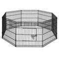 2x24" 8 Panel Dog Playpen Pet Fence Exercise Cage Enclosure Play Pen