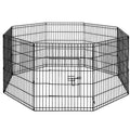 2x30" 8 Panel Dog Playpen Pet Fence Exercise Cage Enclosure Play Pen