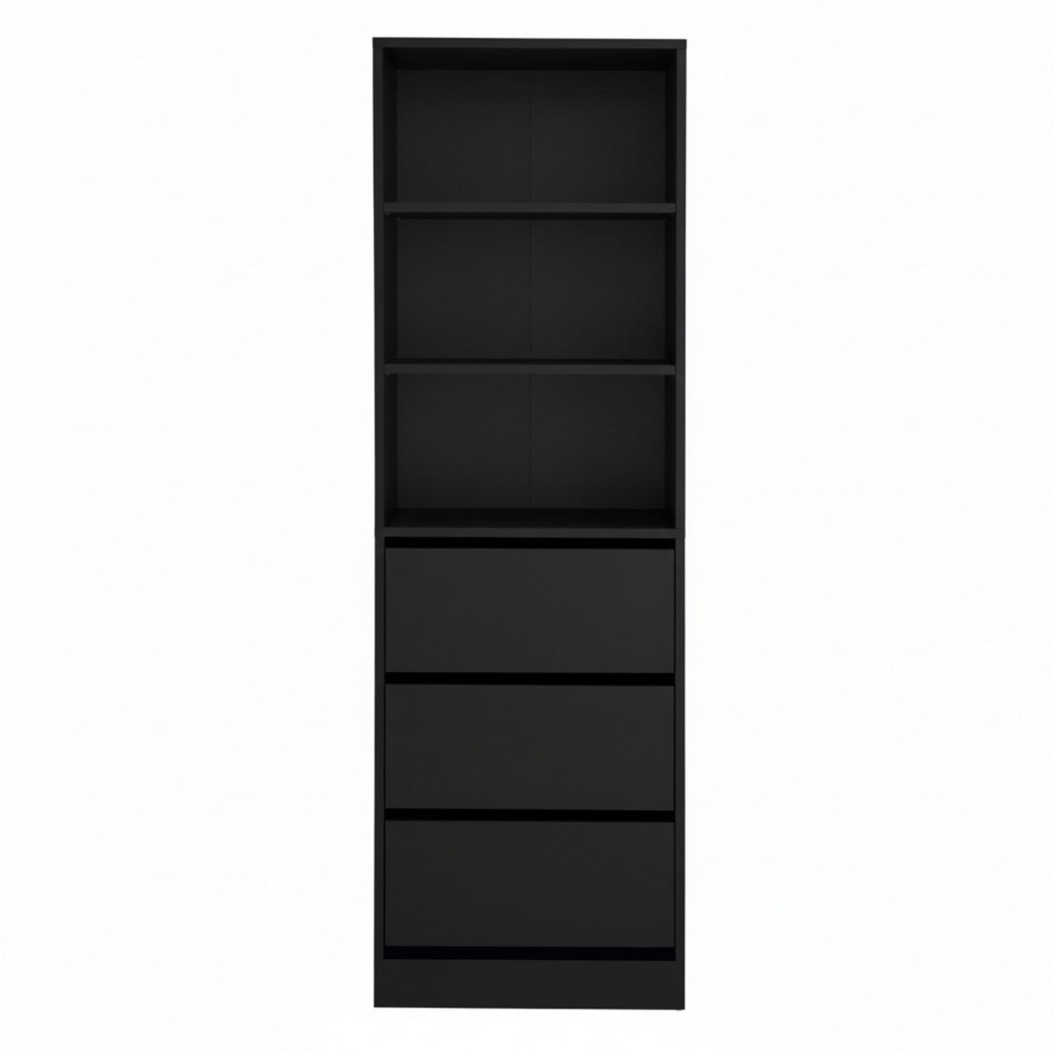 3 Chest of Drawers Tallboy Cabinet Black - Furniture > Bedroom > Dressers - Rivercity House & Home Co. (ABN 18 642 972 209) - Affordable Modern Furniture Australia