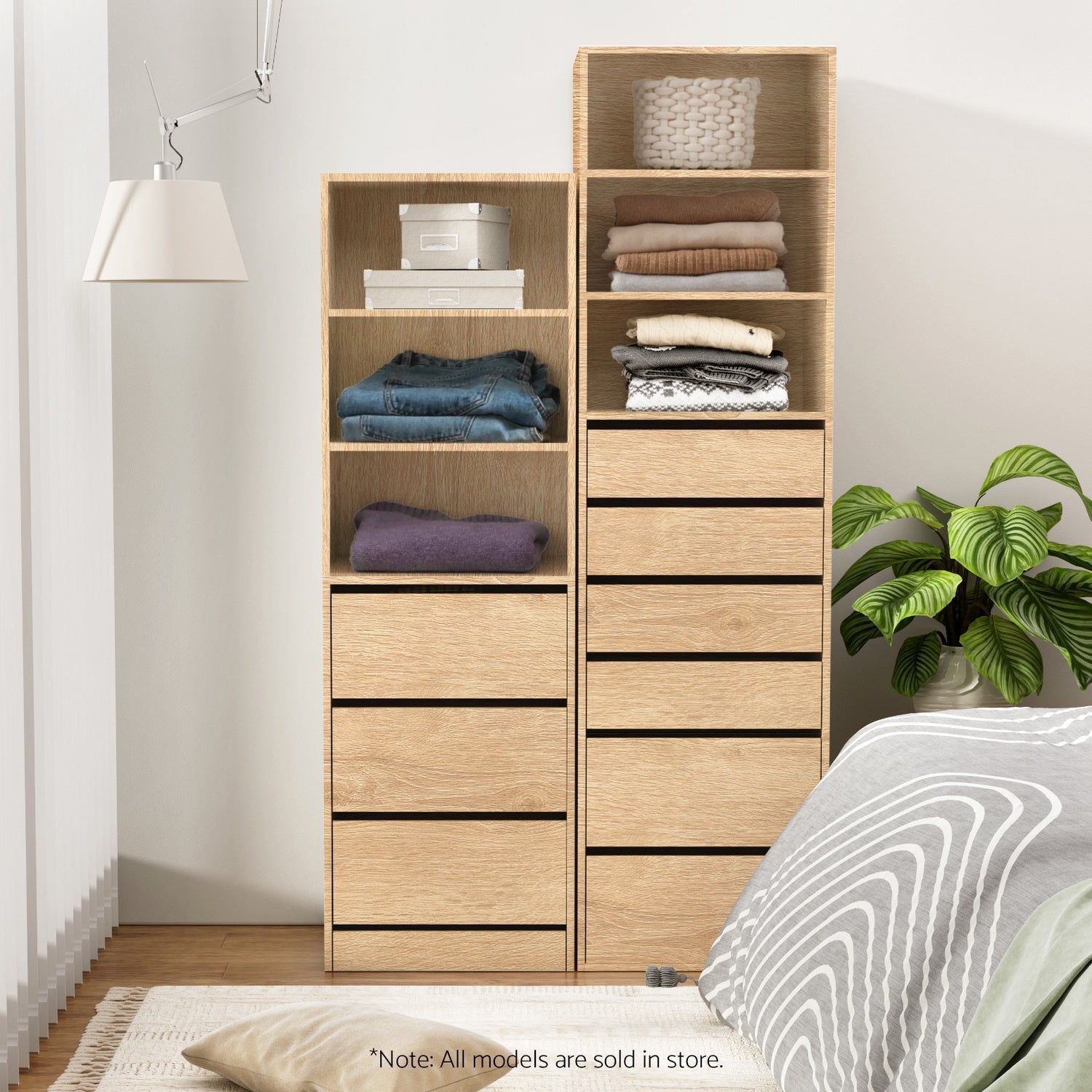 3 Chest of Drawers Tallboy Cabinet Pine - Furniture > Bedroom > Dressers - Rivercity House & Home Co. (ABN 18 642 972 209) - Affordable Modern Furniture Australia