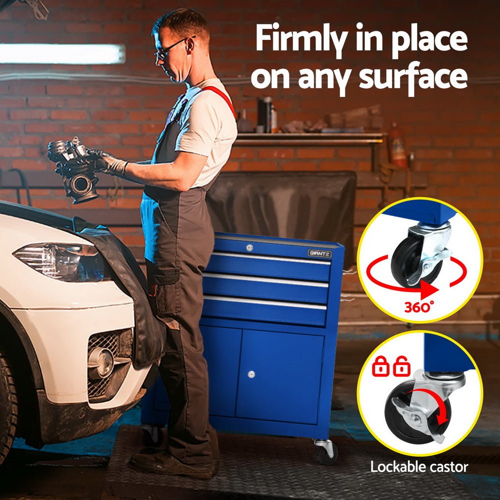 3 Drawer Tool Box Cabinet Chest Toolbox Garage Storage Organiser - Tools > Tools Storage > Tool Boxes - Rivercity House & Home Co. (ABN 18 642 972 209) - Affordable Modern Furniture Australia