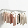 3-Fold Wall Mounted Clothes Drying Rack Space Saver - White