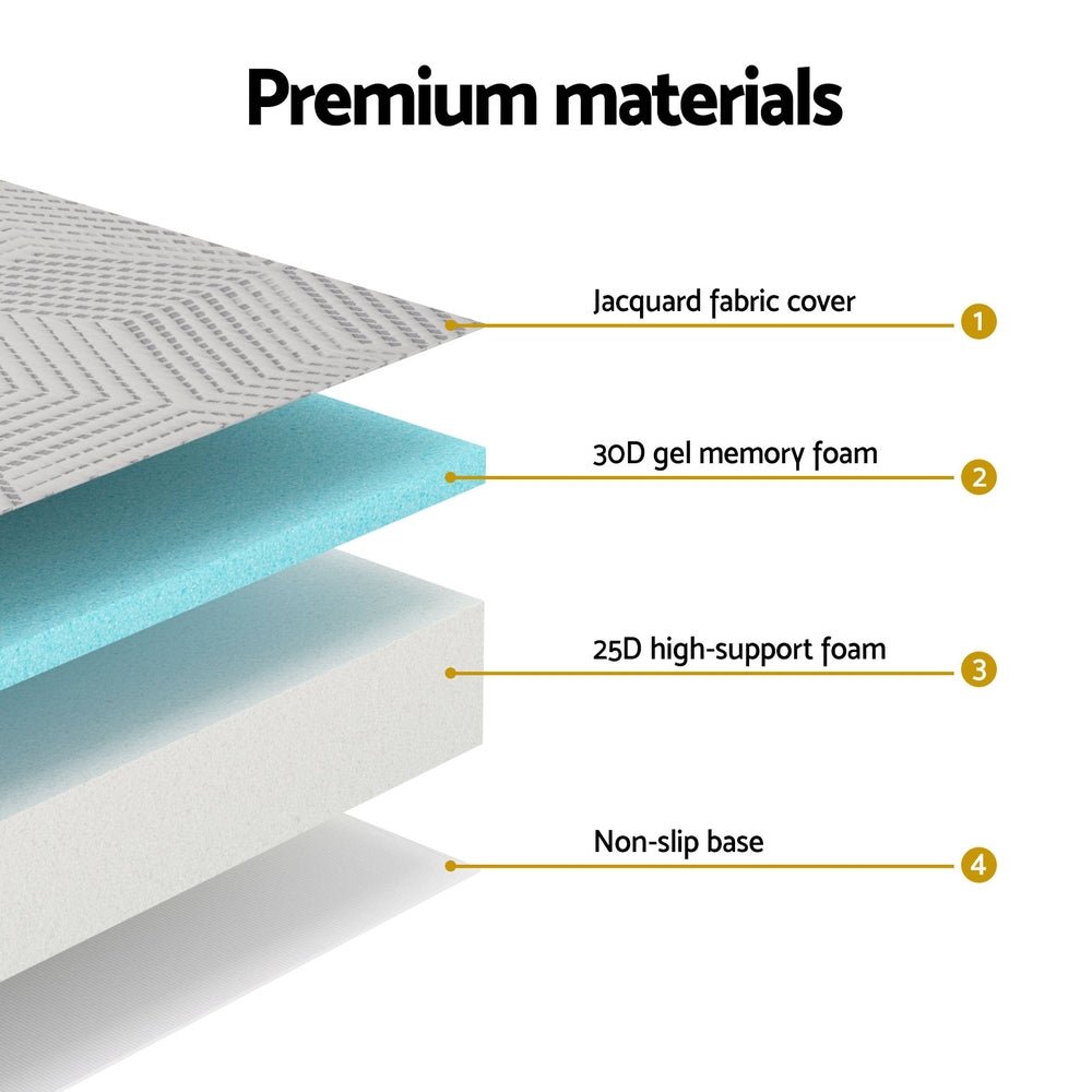 3 - Foldable Mattress Folding Foam Double - Furniture > Mattresses > Double Mattress - Rivercity House & Home Co. (ABN 18 642 972 209) - Affordable Modern Furniture Australia