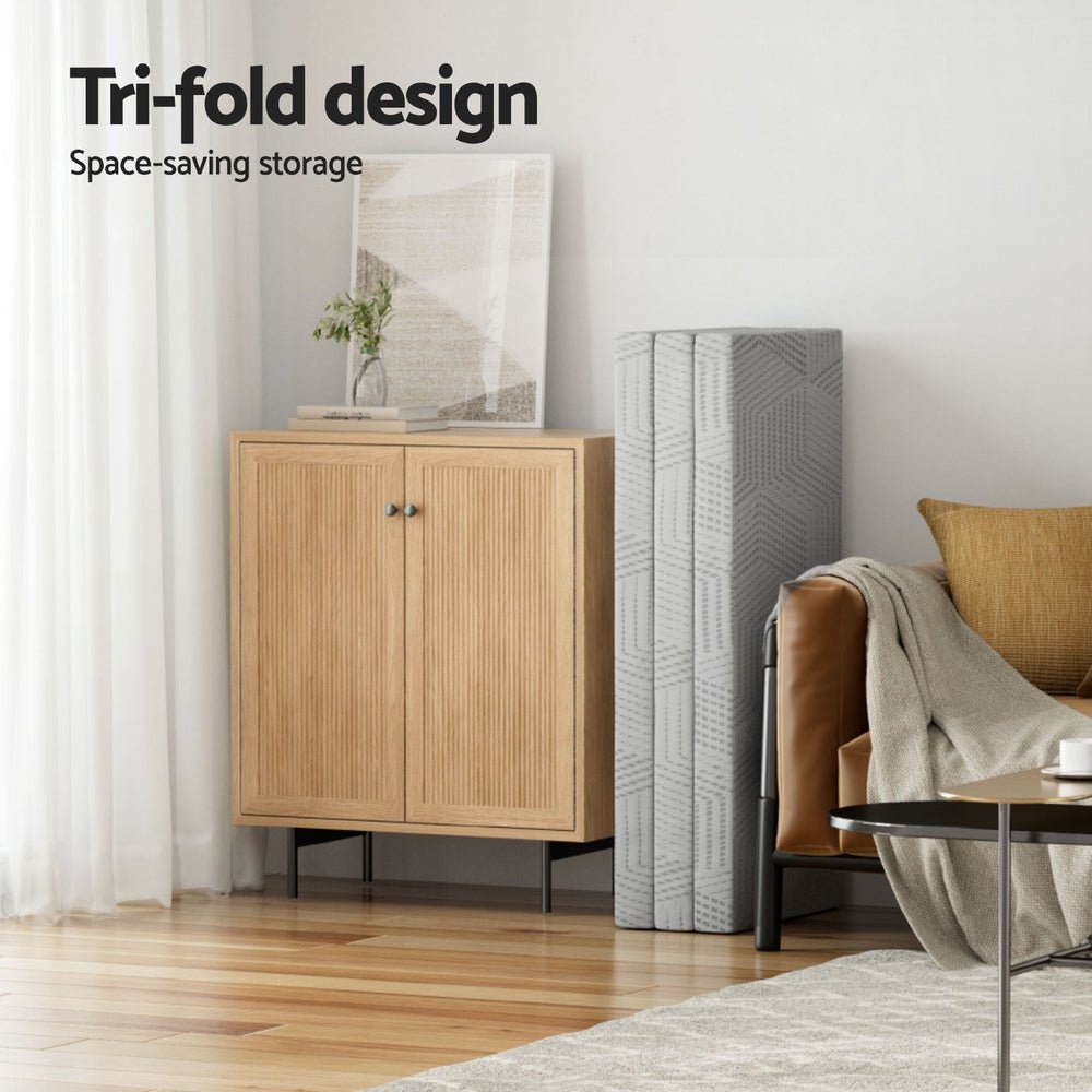 3 - Foldable Mattress Folding Foam Double - Furniture > Mattresses > Double Mattress - Rivercity House & Home Co. (ABN 18 642 972 209) - Affordable Modern Furniture Australia