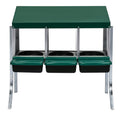 3-Hole Chicken Egg Nesting Box with Stand and Wall Mount - Green