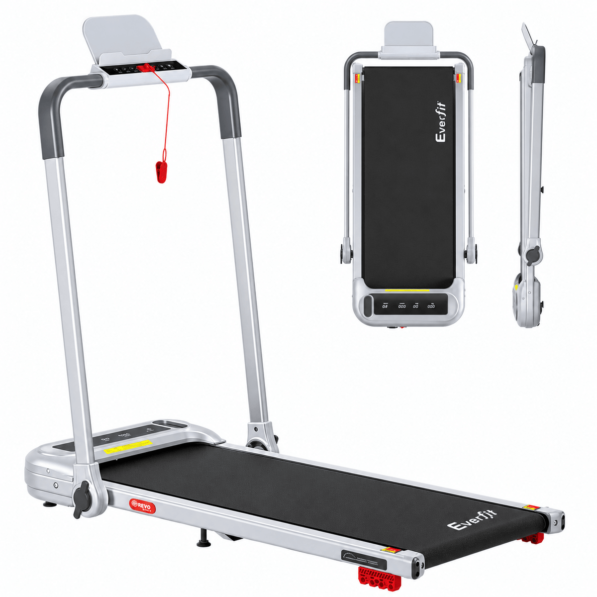 3-in-1 Electric Treadmill Walking Pad with Incline and Foldable Handle - Silver - Sports & Fitness > Exercise, Gym & Fitness > Treadmills - Rivercity House & Home Co. (ABN 18 642 972 209) - Affordable Modern Furniture Australia
