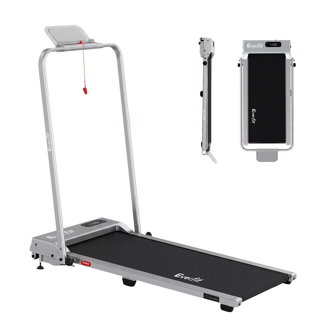 3 in 1 Foldable Walking Pad Treadmill with 12% Incline and 38cm Belt - Silver - Sports & Fitness > Exercise, Gym & Fitness > Treadmills - Rivercity House & Home Co. (ABN 18 642 972 209) - Affordable Modern Furniture Australia