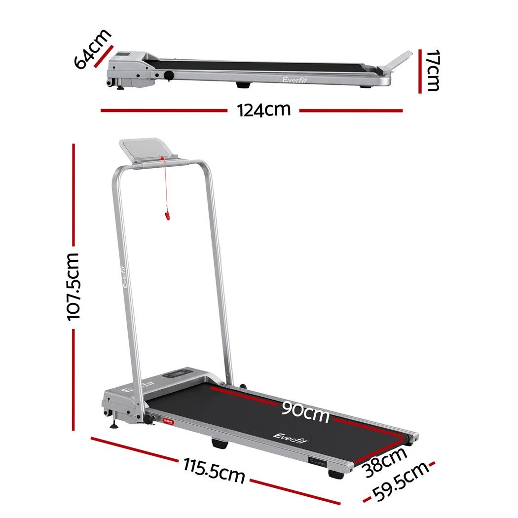3 in 1 Foldable Walking Pad Treadmill with 12% Incline and 38cm Belt - Silver - Sports & Fitness > Exercise, Gym & Fitness > Treadmills - Rivercity House & Home Co. (ABN 18 642 972 209) - Affordable Modern Furniture Australia