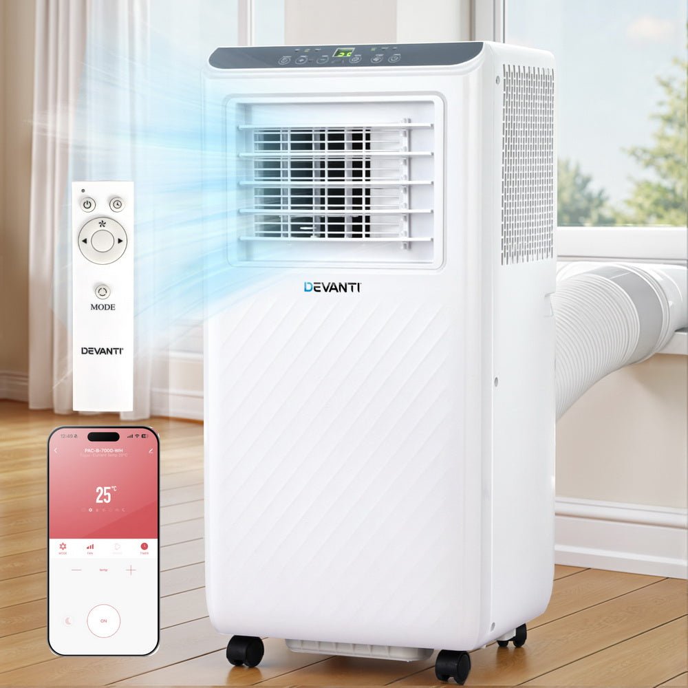 3 - in - 1 Portable Air Conditioner Dehumidifier Fan 7000BTU - Appliances > Air Conditioners > Portable Air Conditioners - Rivercity House & Home Co. (ABN 18 642 972 209) - Affordable Modern Furniture Australia
