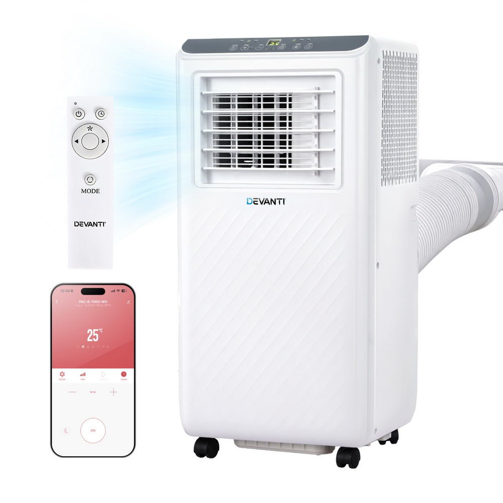 3 - in - 1 Portable Air Conditioner Dehumidifier Fan 7000BTU - Appliances > Air Conditioners > Portable Air Conditioners - Rivercity House & Home Co. (ABN 18 642 972 209) - Affordable Modern Furniture Australia