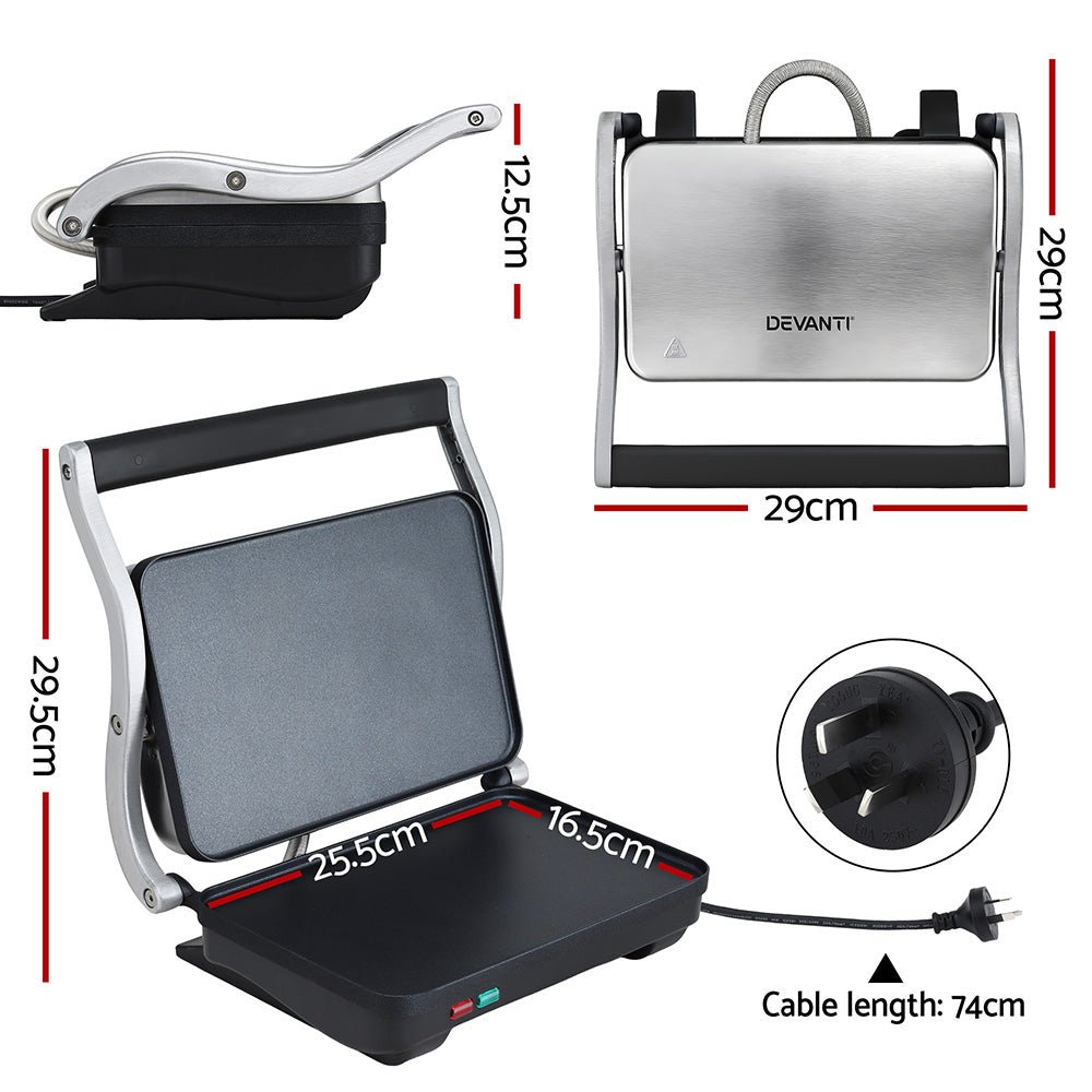 3 in 1 Sandwich Maker Steak Press Grill 1000W - Appliances > Kitchen Appliances > Toasters & Grills - Rivercity House & Home Co. (ABN 18 642 972 209) - Affordable Modern Furniture Australia