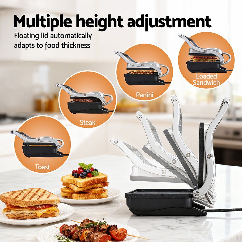 3 in 1 Sandwich Maker Steak Press Grill 1000W - Appliances > Kitchen Appliances > Toasters & Grills - Rivercity House & Home Co. (ABN 18 642 972 209) - Affordable Modern Furniture Australia