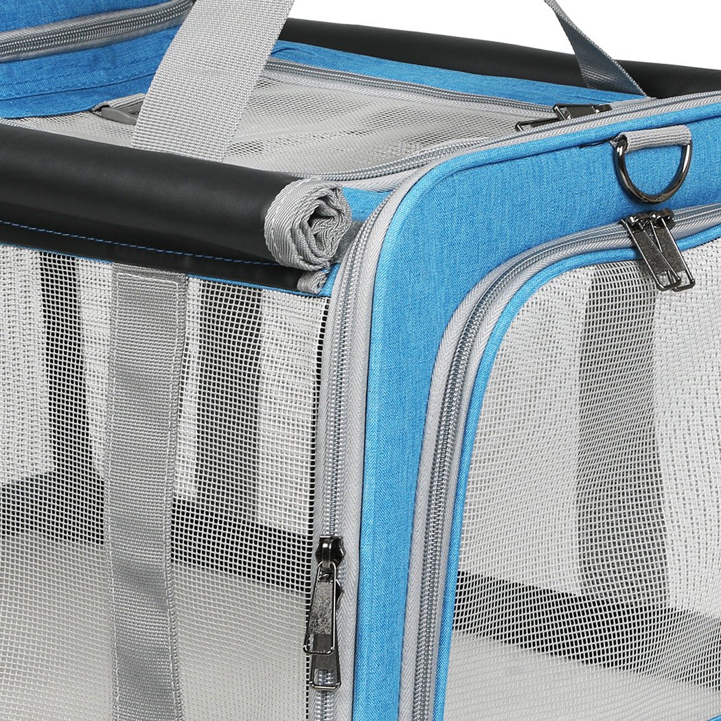 3 - in - 1 Soft Pet Carrier Crate Large Size - Blue - Rivercity House & Home Co. (ABN 18 642 972 209) - Affordable Modern Furniture Australia