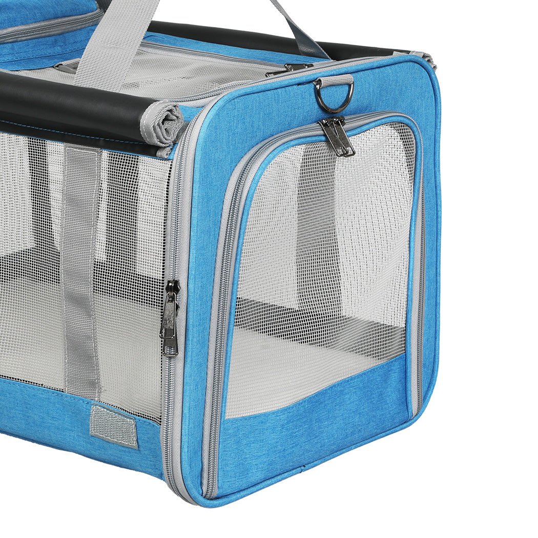 3 - in - 1 Soft Pet Carrier Crate Large Size - Blue - Rivercity House & Home Co. (ABN 18 642 972 209) - Affordable Modern Furniture Australia