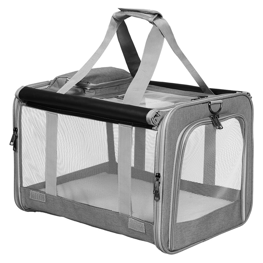 3 - in - 1 Soft Pet Crate Carrier L Size - Grey - Rivercity House & Home Co. (ABN 18 642 972 209) - Affordable Modern Furniture Australia