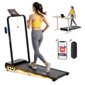 3 in 1 Walking Pad Treadmill 12% Incline Under Desk Foldable Treadmills for Home Gym With 38cm Wide Belt APP Control