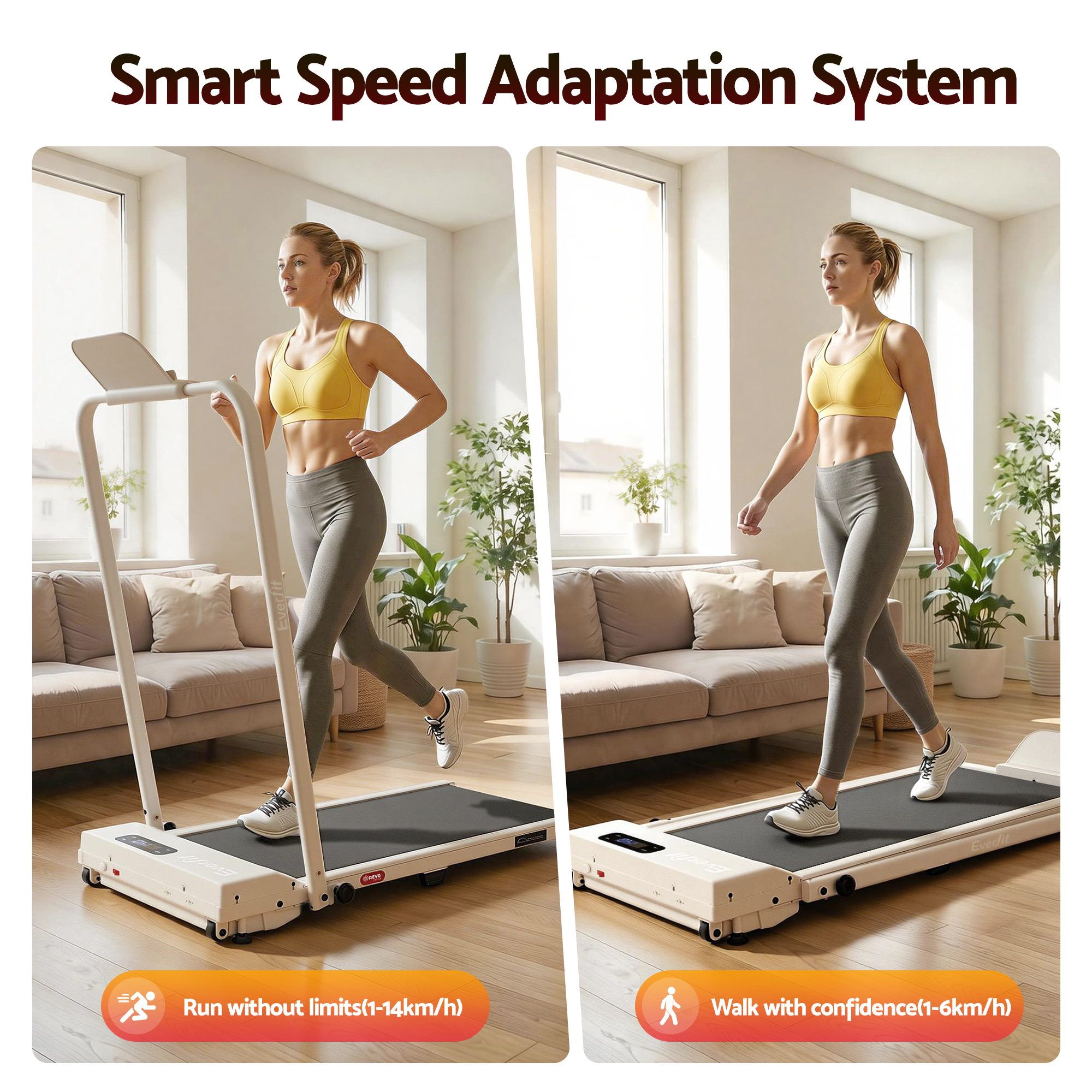 3 in 1 Walking Pad Treadmill 12% Incline Under Desk Foldable Treadmills for Home Gym With 38cm Wide Belt APP Control - Sports & Fitness > Exercise, Gym & Fitness > Treadmills - Rivercity House & Home Co. (ABN 18 642 972 209) - Affordable Modern Furniture Australia