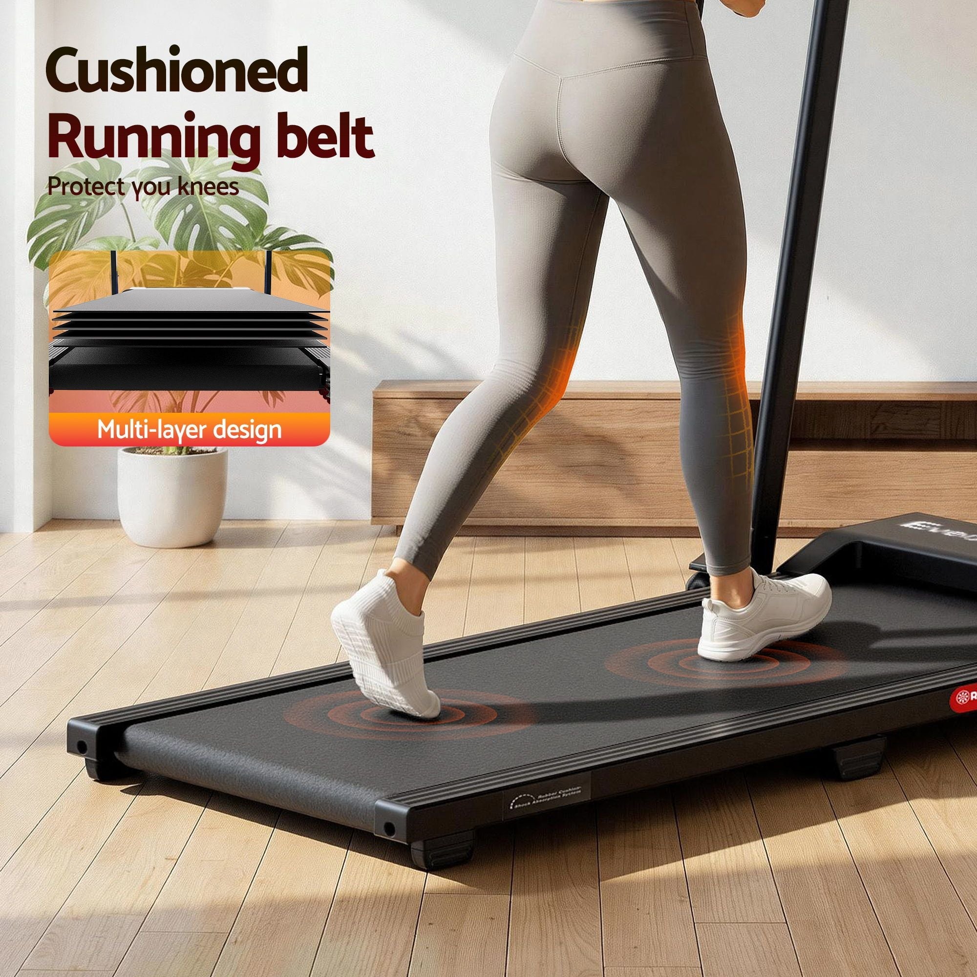3 in 1 Walking Pad Treadmill 12% Incline Under Desk Foldable Treadmills for Home Gym With 38cm Wide Belt APP Control - Sports & Fitness > Exercise, Gym & Fitness > Treadmills - Rivercity House & Home Co. (ABN 18 642 972 209) - Affordable Modern Furniture Australia