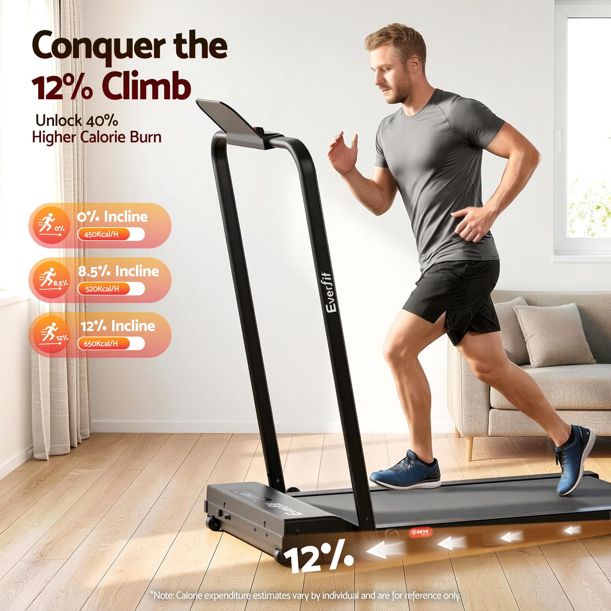 3 in 1 Walking Pad Treadmill 12% Incline Under Desk Foldable Treadmills for Home Gym With 38cm Wide Belt APP Control - Sports & Fitness > Exercise, Gym & Fitness > Treadmills - Rivercity House & Home Co. (ABN 18 642 972 209) - Affordable Modern Furniture Australia