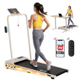 3 in 1 Walking Pad Treadmill 12% Incline Under Desk Foldable Treadmills for Home Gym With 38cm Wide Belt APP Control