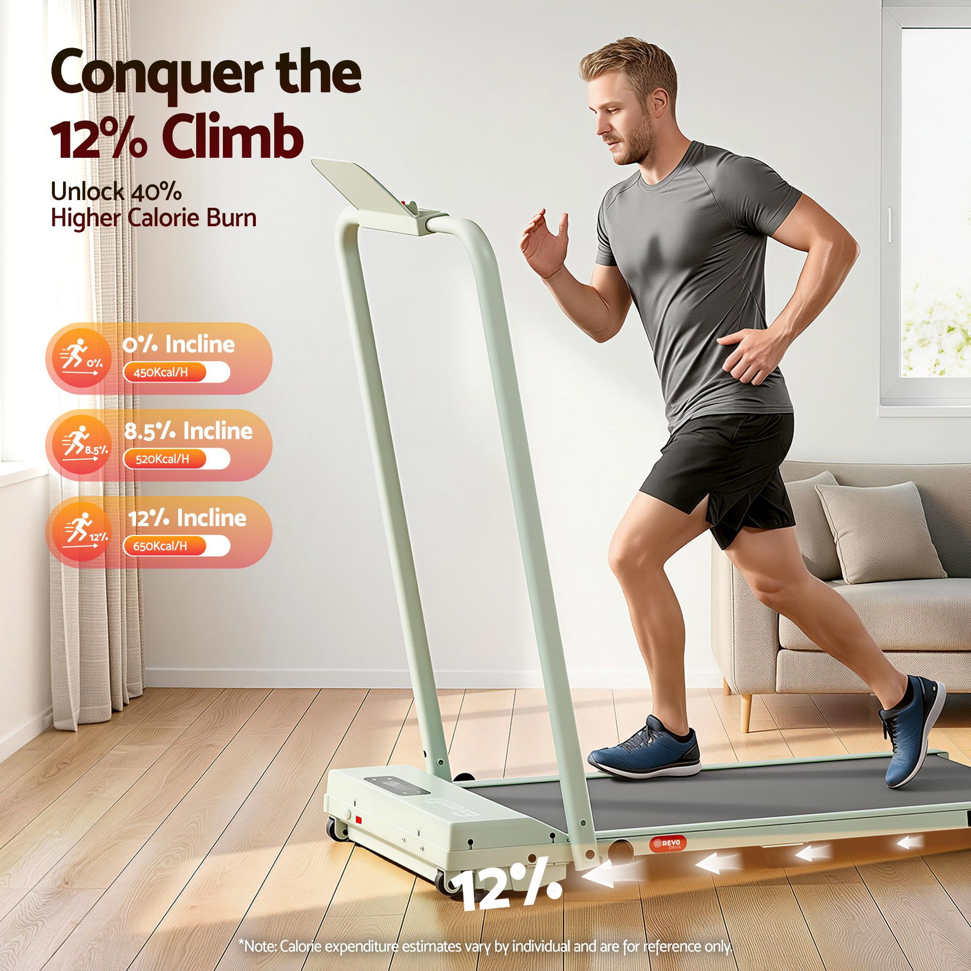 3 in 1 Walking Pad Treadmill 12% Incline Under Desk Foldable Treadmills for Home Gym With 38cm Wide Belt APP Control - Sports & Fitness > Exercise, Gym & Fitness > Treadmills - Rivercity House & Home Co. (ABN 18 642 972 209) - Affordable Modern Furniture Australia