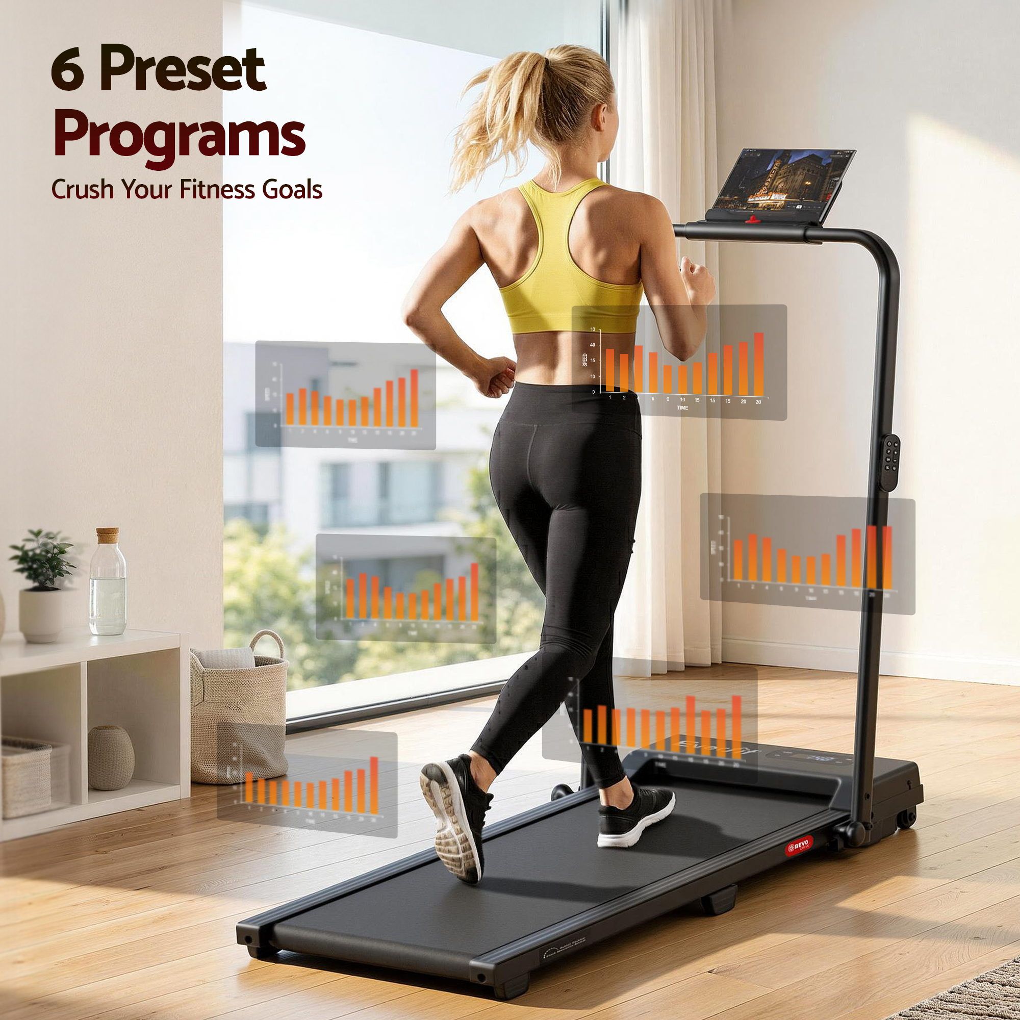 3 in 1 Walking Pad Treadmill 12% Incline Under Desk Foldable Treadmills for Home Gym With 38cm Wide Belt APP Control - Sports & Fitness > Exercise, Gym & Fitness > Treadmills - Rivercity House & Home Co. (ABN 18 642 972 209) - Affordable Modern Furniture Australia