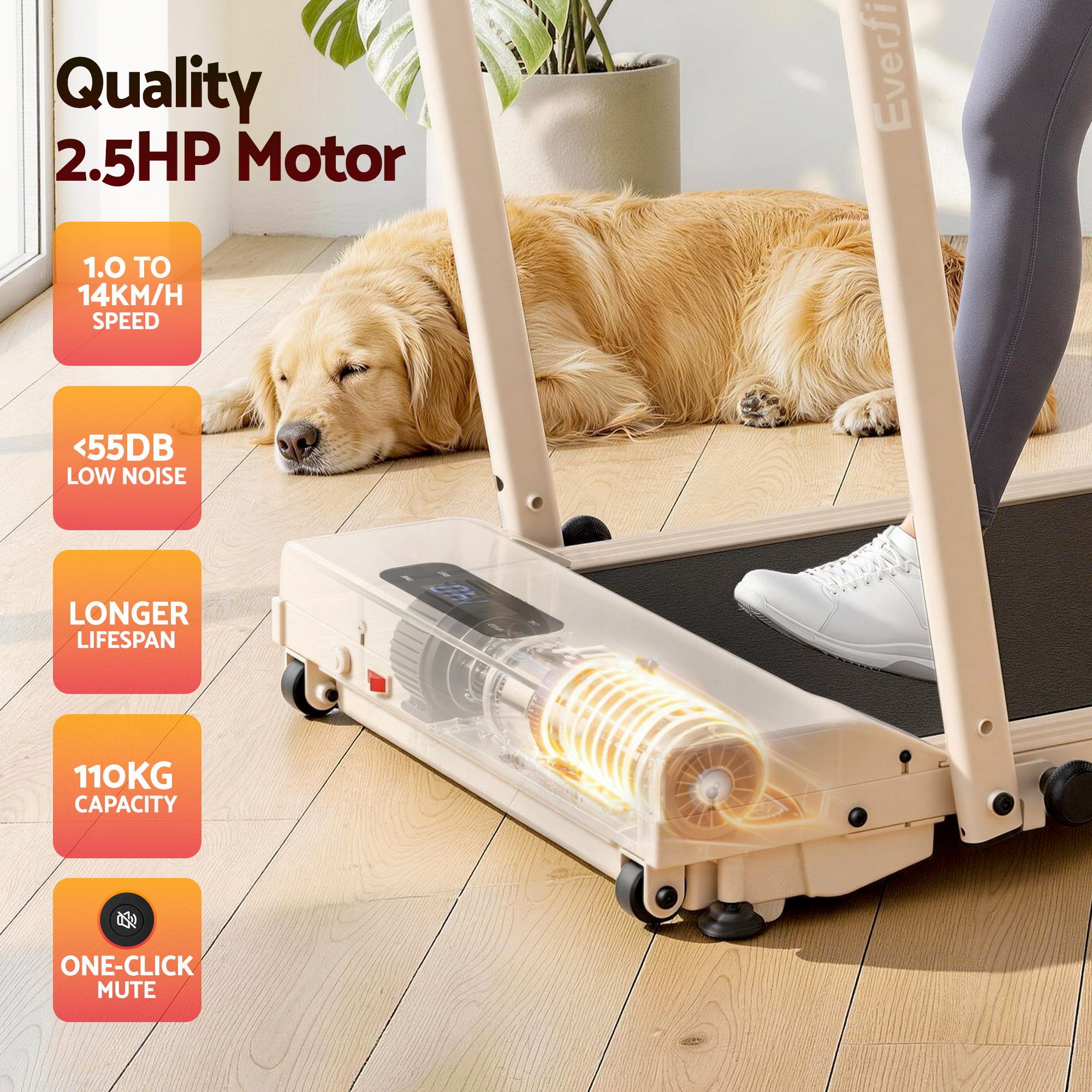 3 in 1 Walking Pad Treadmill 12% Incline Under Desk Foldable Treadmills for Home Gym With 38cm Wide Belt APP Control - Sports & Fitness > Exercise, Gym & Fitness > Treadmills - Rivercity House & Home Co. (ABN 18 642 972 209) - Affordable Modern Furniture Australia