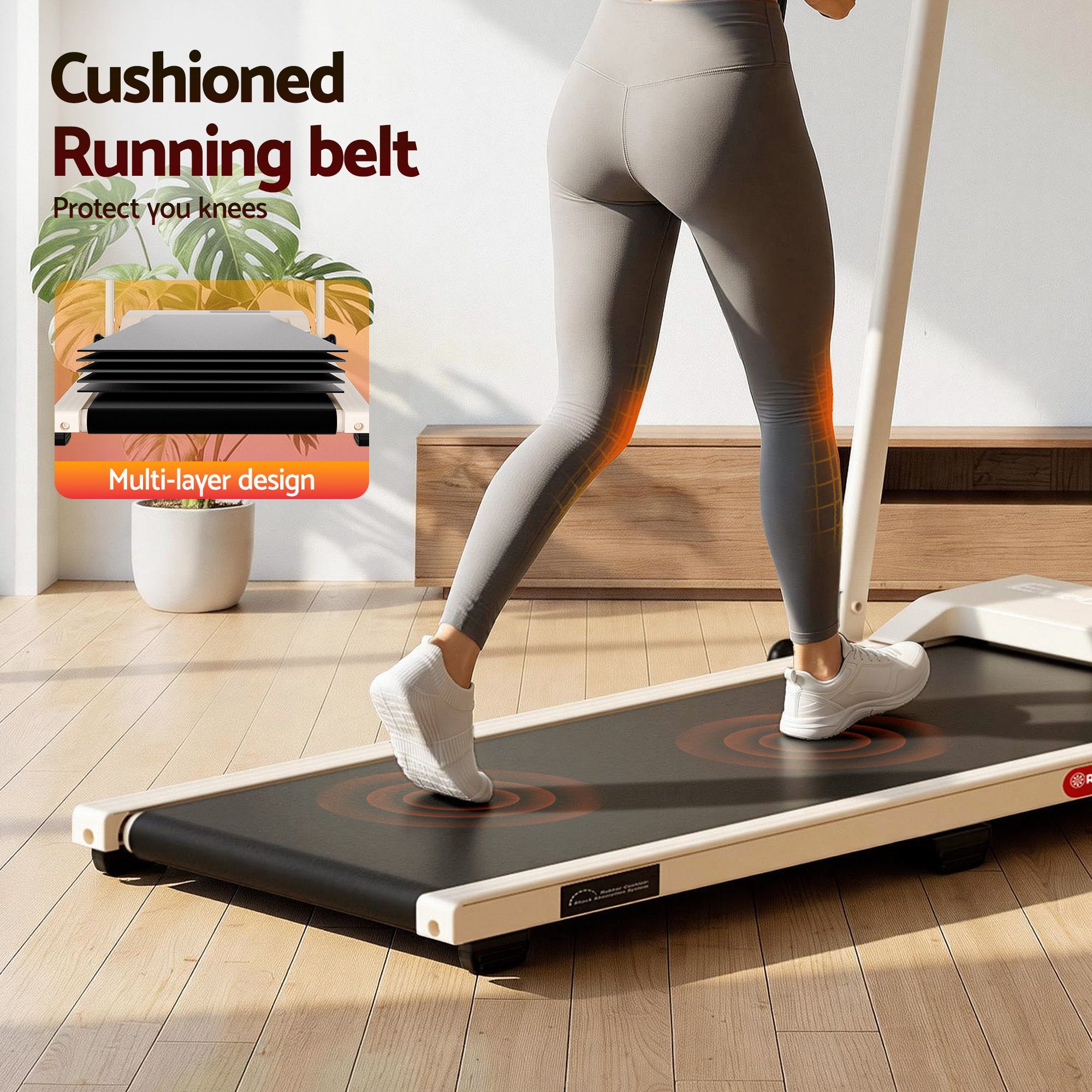 3 in 1 Walking Pad Treadmill 12% Incline Under Desk Foldable Treadmills for Home Gym With 38cm Wide Belt APP Control - Sports & Fitness > Exercise, Gym & Fitness > Treadmills - Rivercity House & Home Co. (ABN 18 642 972 209) - Affordable Modern Furniture Australia