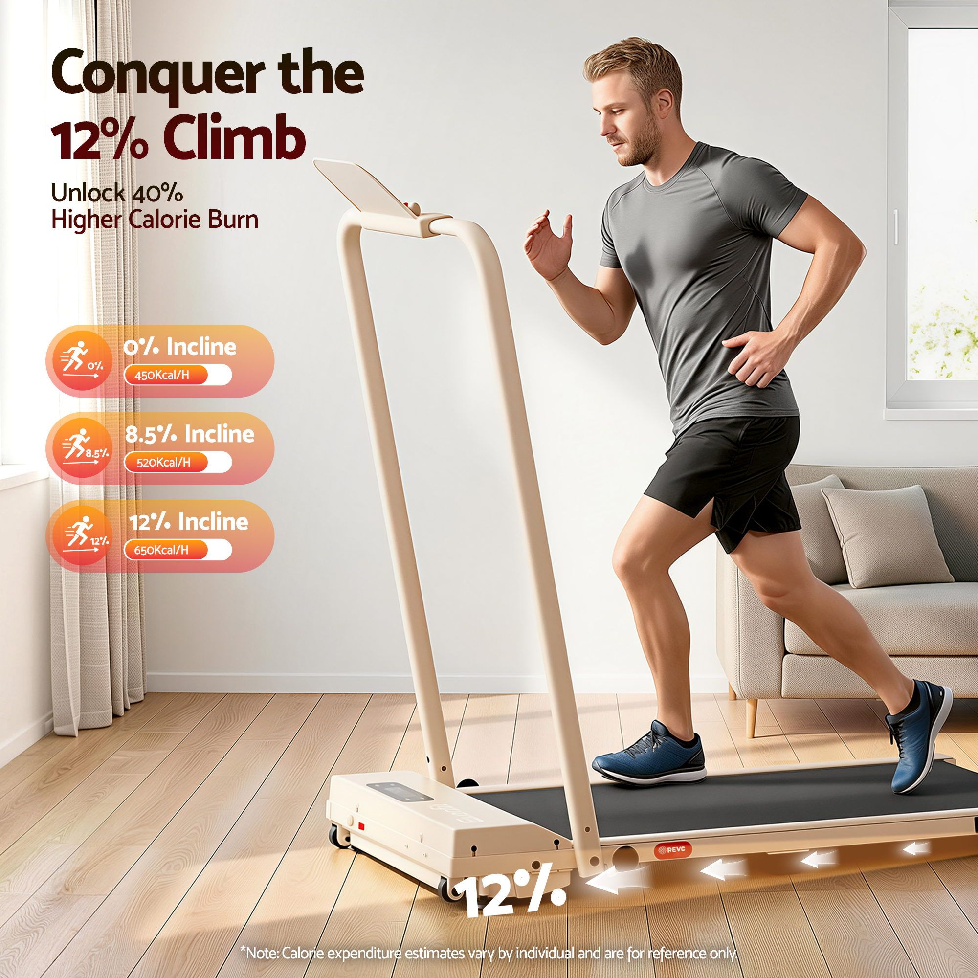 3 in 1 Walking Pad Treadmill 12% Incline Under Desk Foldable Treadmills for Home Gym With 38cm Wide Belt APP Control - Sports & Fitness > Exercise, Gym & Fitness > Treadmills - Rivercity House & Home Co. (ABN 18 642 972 209) - Affordable Modern Furniture Australia