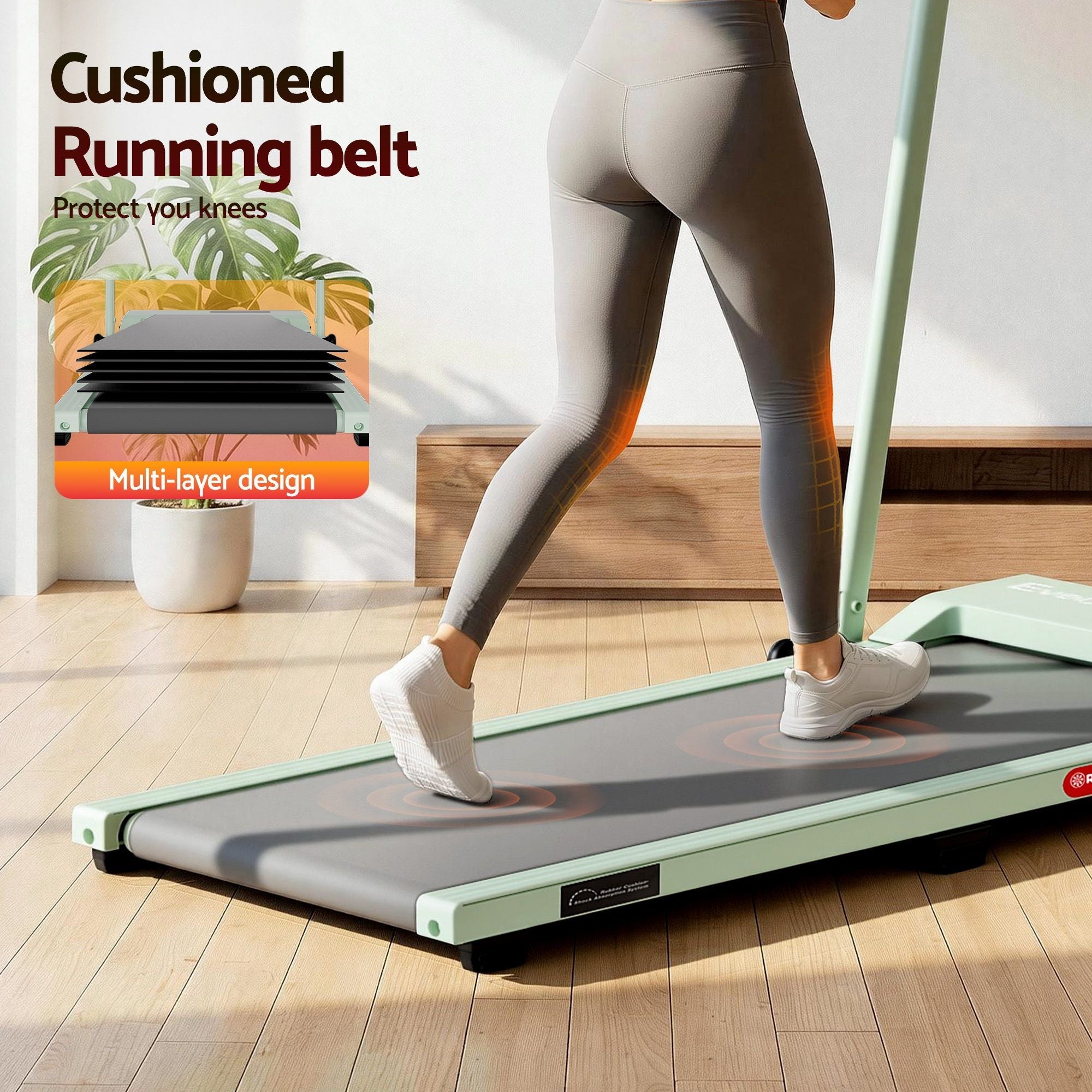 3 in 1 Walking Pad Treadmill 12% Incline Under Desk Foldable Treadmills for Home Gym With 38cm Wide Belt APP Control - Sports & Fitness > Exercise, Gym & Fitness > Treadmills - Rivercity House & Home Co. (ABN 18 642 972 209) - Affordable Modern Furniture Australia