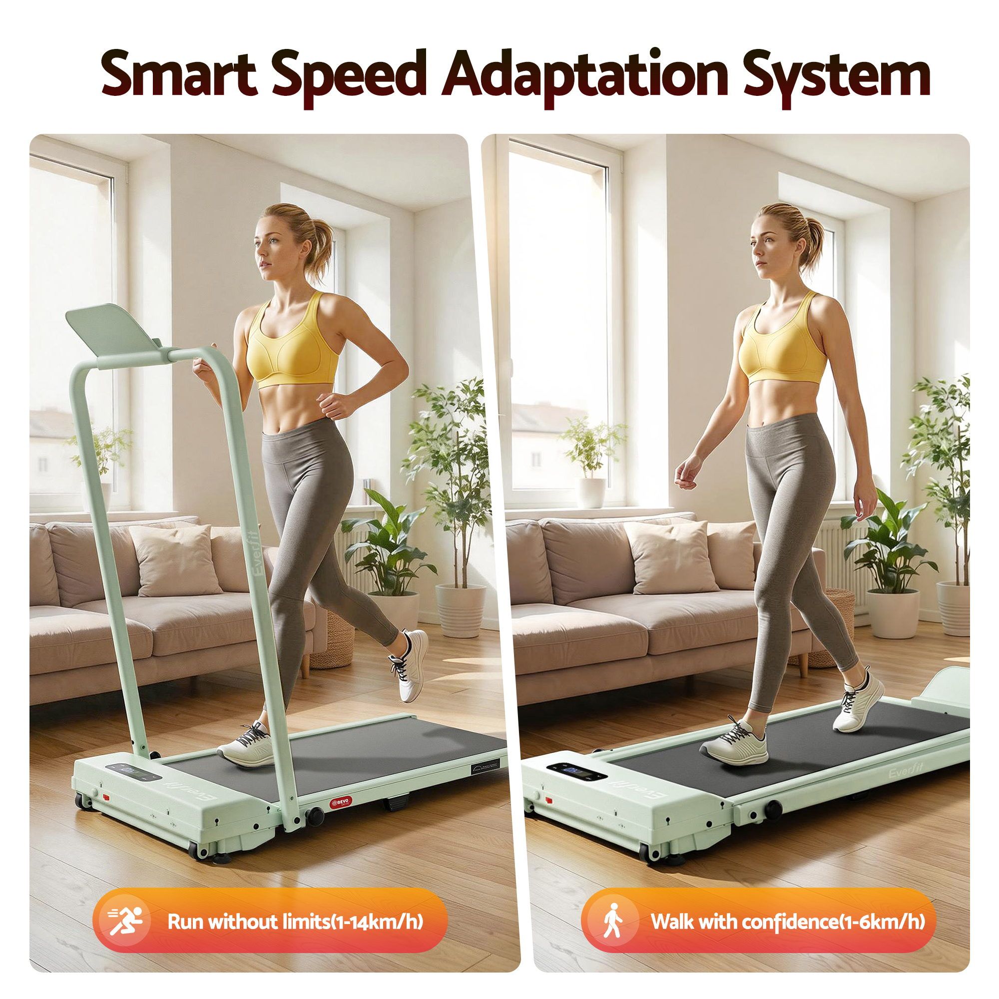 3 in 1 Walking Pad Treadmill 12% Incline Under Desk Foldable Treadmills for Home Gym With 38cm Wide Belt APP Control - Sports & Fitness > Exercise, Gym & Fitness > Treadmills - Rivercity House & Home Co. (ABN 18 642 972 209) - Affordable Modern Furniture Australia