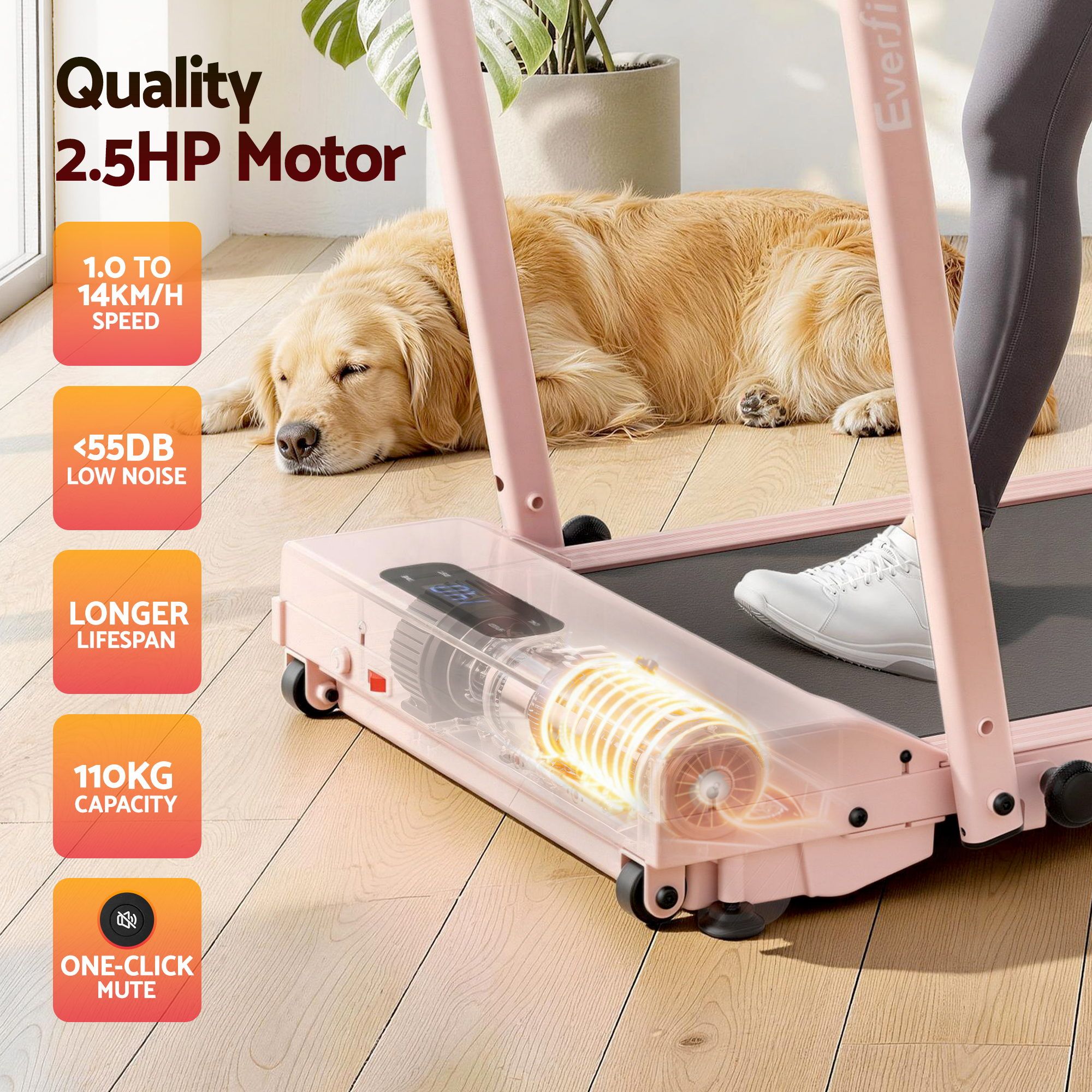 3 in 1 Walking Pad Treadmill 12% Incline Under Desk Treadmills for Home Gym With 38cm Wide Belt APP Control - Sports & Fitness > Exercise, Gym & Fitness > Treadmills - Rivercity House & Home Co. (ABN 18 642 972 209) - Affordable Modern Furniture Australia