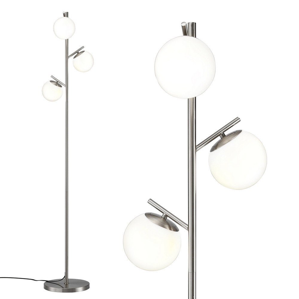 3 - Light Tree Floor Lamp 165cm Tall Standing Light with Sphere Glass Shades for Modern Homes - Home & Garden > Lighting > Floor Lamps - Rivercity House & Home Co. (ABN 18 642 972 209) - Affordable Modern Furniture Australia