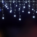 3 Metre Christmas Icicle String Lights 80 LED Solar Powered
