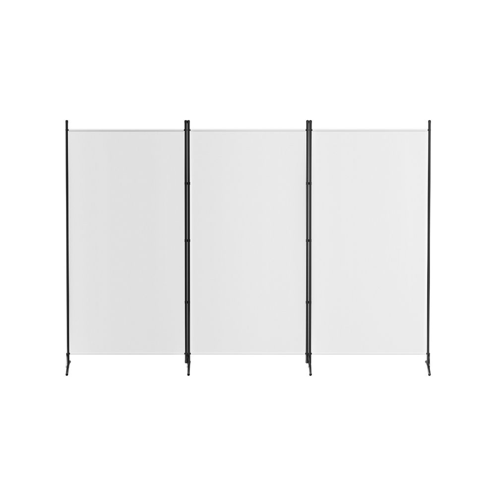 3 Panel Folding Room Divider Set of 2 with Fabric Privacy Screen - White - Furniture > Bedroom > Room Dividers - Rivercity House & Home Co. (ABN 18 642 972 209) - Affordable Modern Furniture Australia