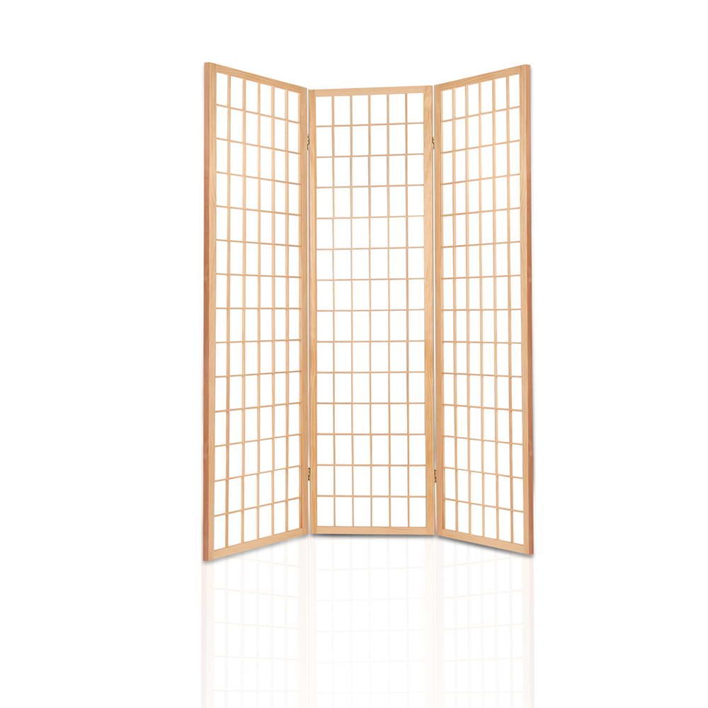 3 Panel Room Divider Screen 131x179cm - Natural - Furniture > Bedroom > Room Dividers - Rivercity House & Home Co. (ABN 18 642 972 209) - Affordable Modern Furniture Australia
